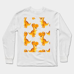 Roaring Rex - Cartoon T-Rex Long Sleeve T-Shirt